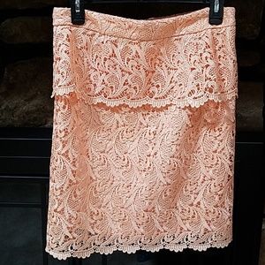 Peach Pencil Skirt
